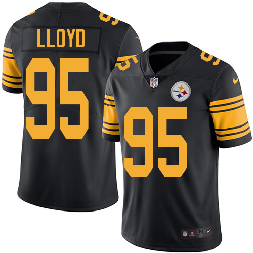 Youth Limited Greg Lloyd Nike Jersey Black - #95 Rush NFL Pittsburgh Steelers